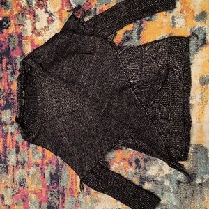 WHBM Metallic Sweater with Detachable Shawl